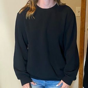 Black crewneck